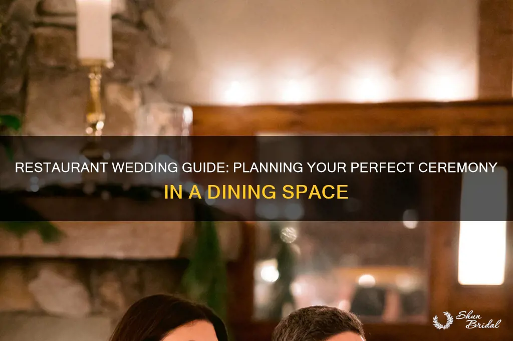 how to have a wedding ceremony in a restaurant