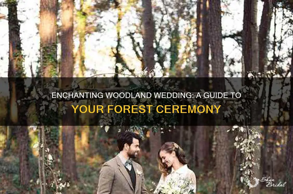 how to have a wedding ceremony in the woods