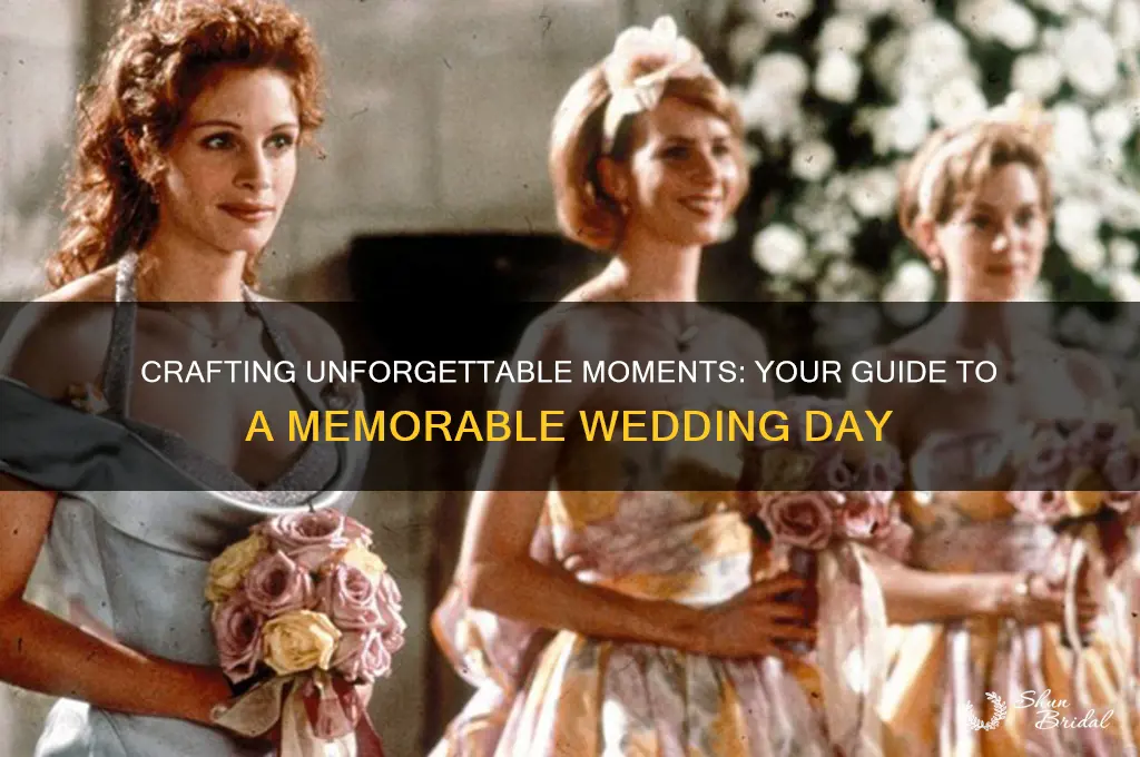 how to have a wedding day to remember