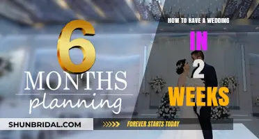 Quick Wedding Planning: Your 2-Week Guide to a Dream Celebration