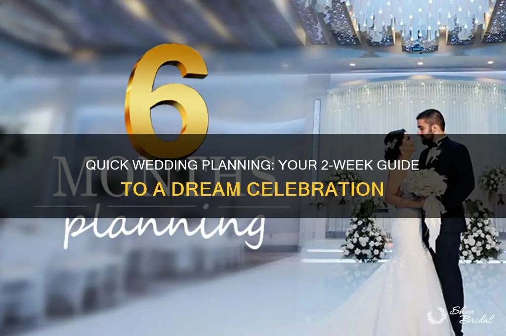 how to have a wedding in 2 weeks