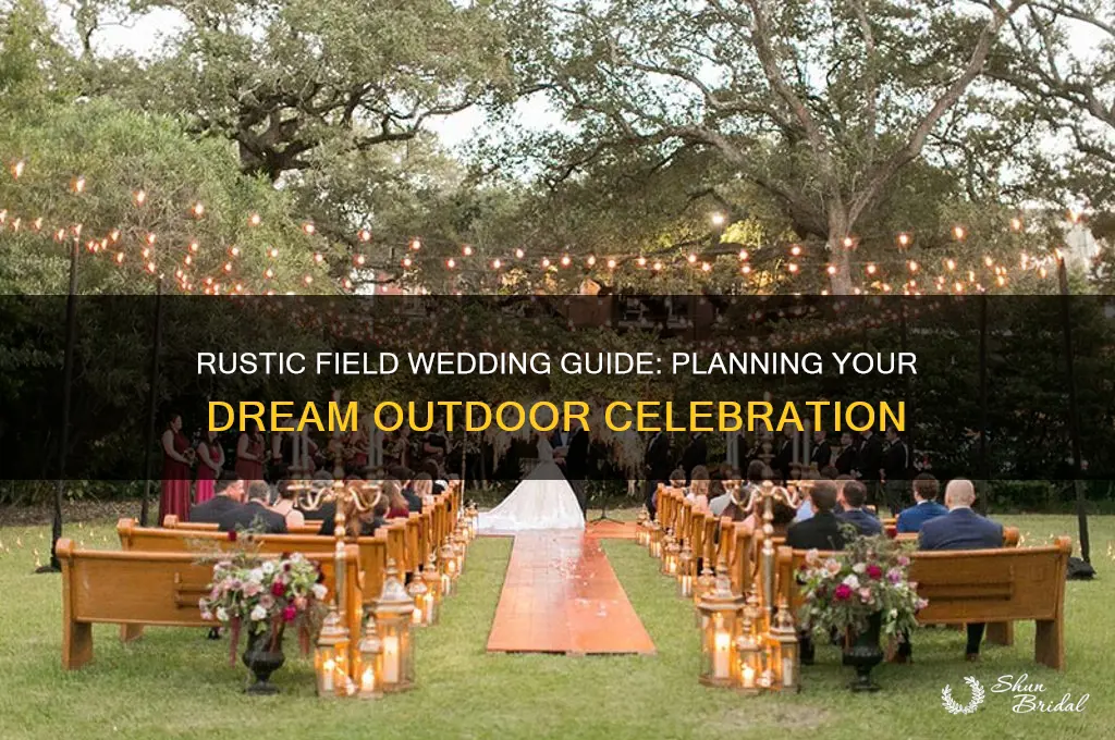 how to have a wedding in a field