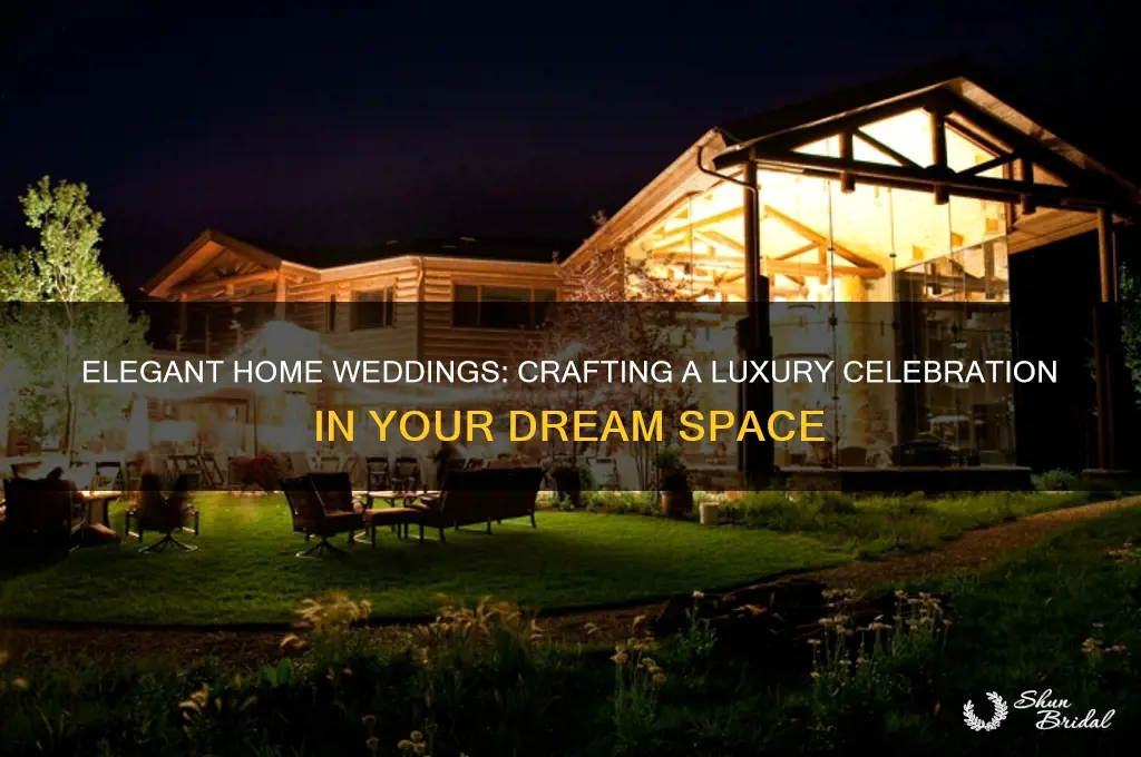 how to have a wedding in a luxury home