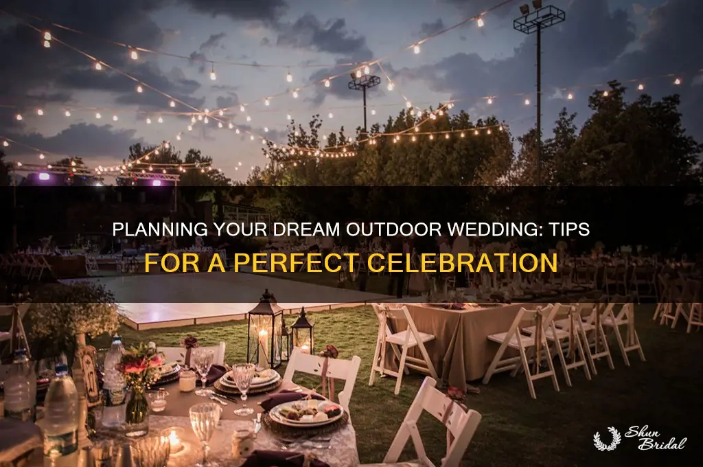 how to have a wedding outside