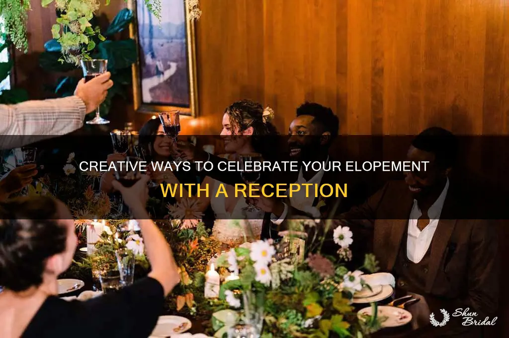 how to have a wedding reception after eloping