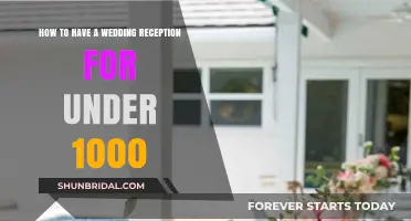 Affordable Wedding Reception Ideas Under $1000