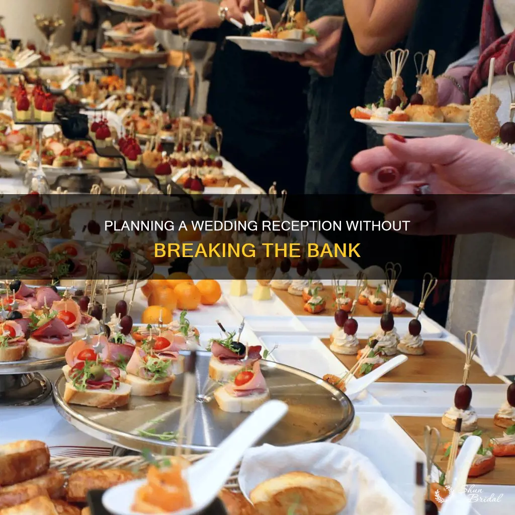 how to have a wedding reception with no money