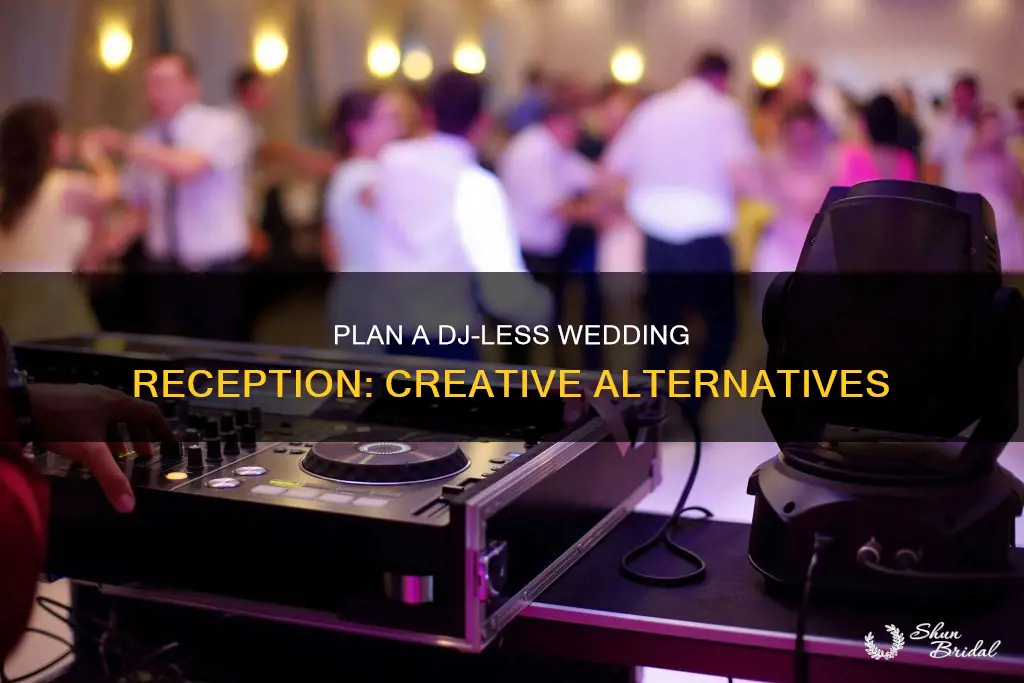 how to have a wedding reception without a dj