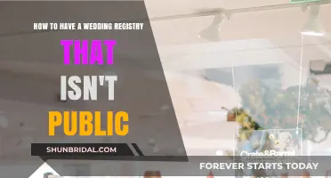Keep Your Wedding Registry Private