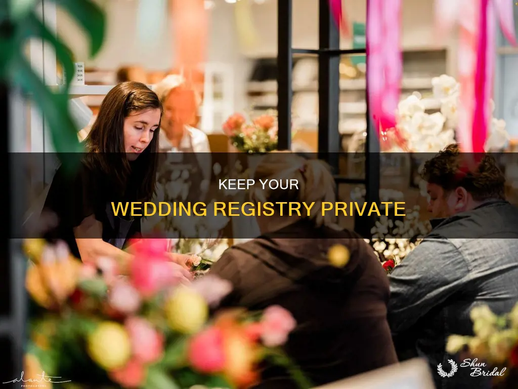 how to have a wedding registry that isn