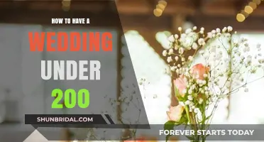 Affordable Dream Wedding: Tips for a Budget-Friendly Celebration Under $200