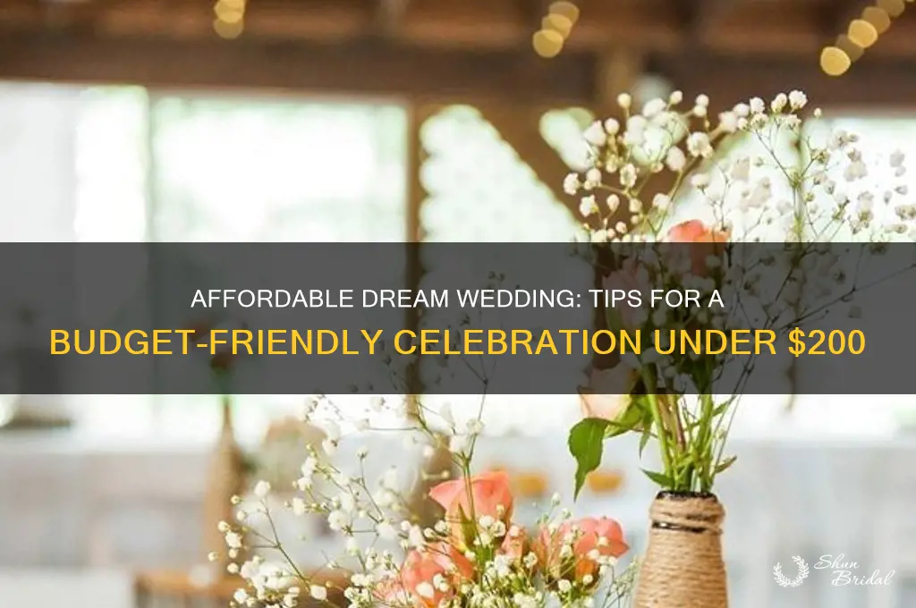 how to have a wedding under 200