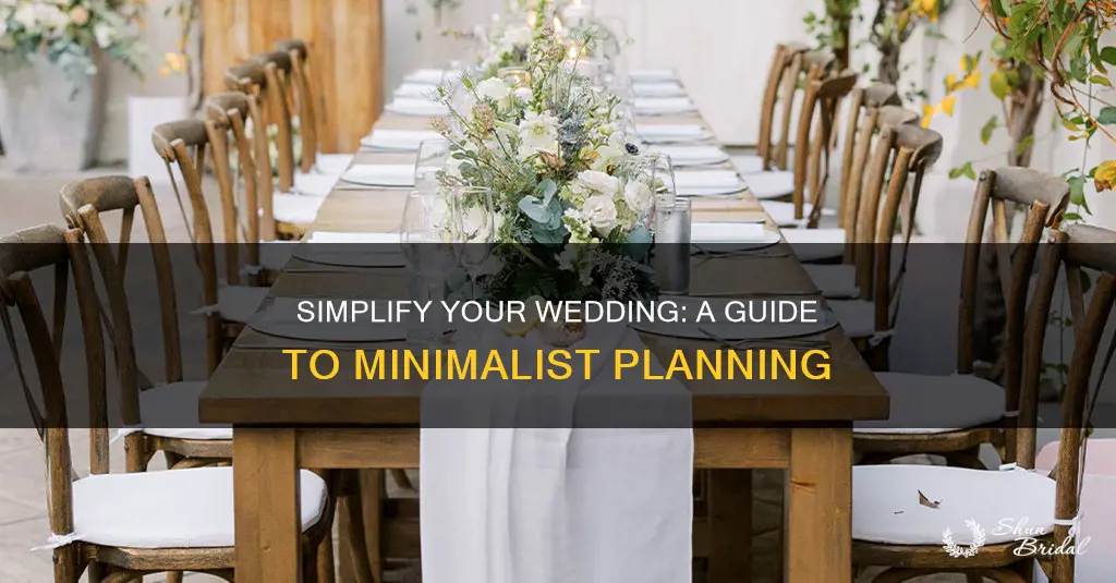 how to have a wedding with minimal planning