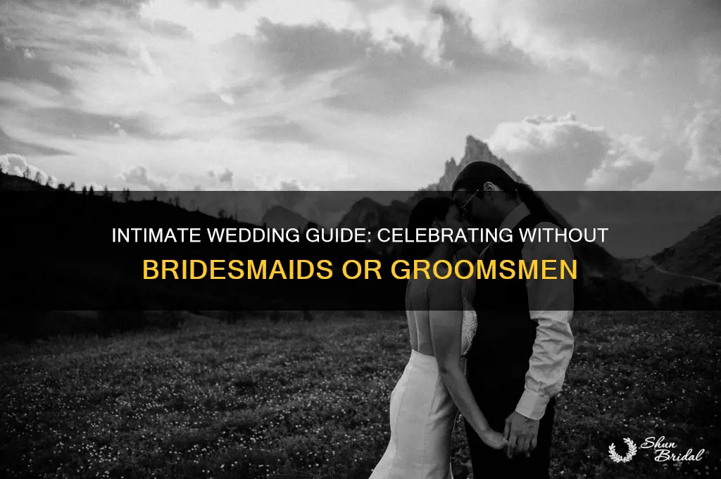 how to have a wedding without bridesmaids and groomsmen