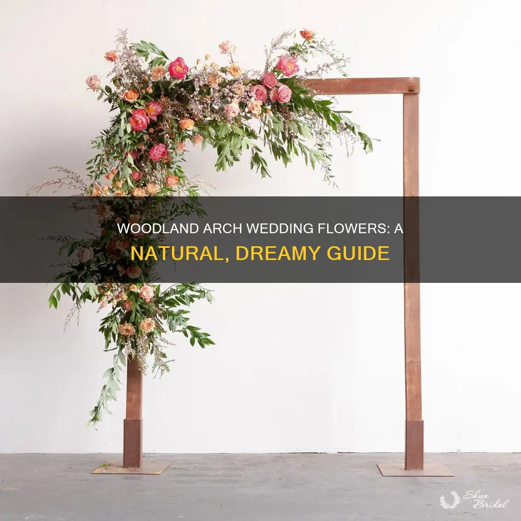 how to have a woodland arch wedding flowers