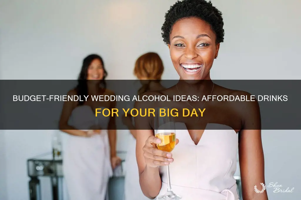 how to have alcohol at your wedding for cheap