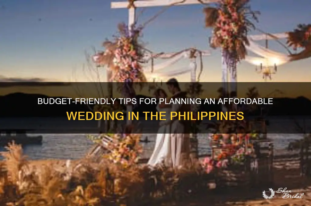 how to have an affordable wedding philippines