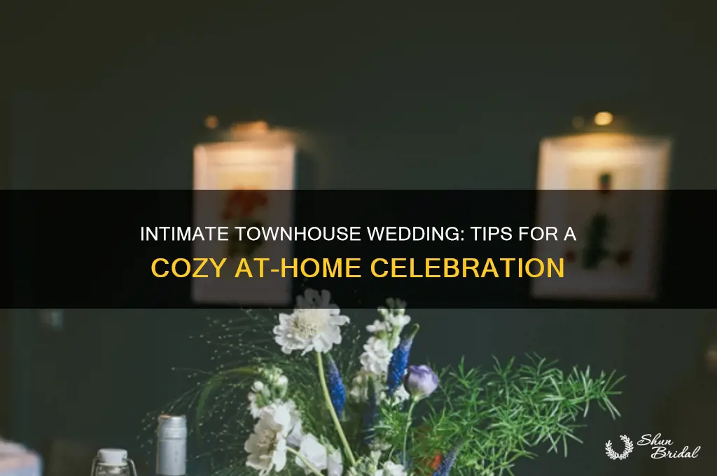 how to have an at home wedding in a townhouse