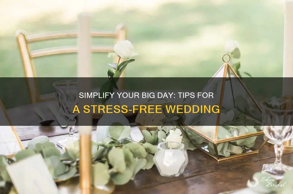 how to have an easy wedding