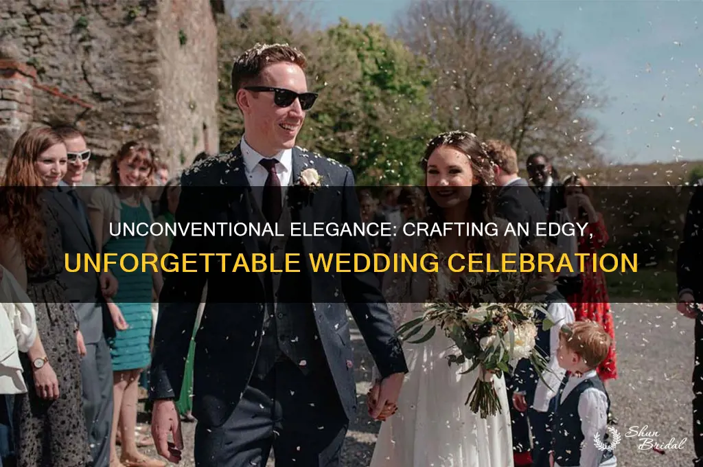 how to have an edgy wedding