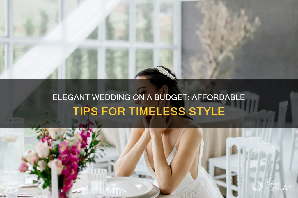 how to have an elegant but inexpensive wedding