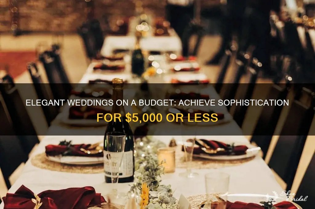 how to have an elegant wedding for 5000 or less
