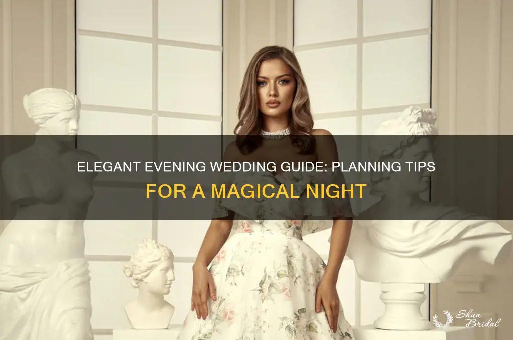 how to have an evening wedding