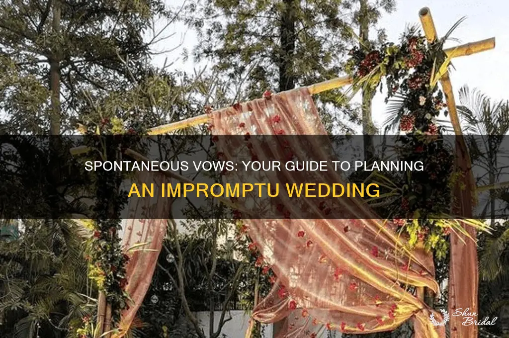 how to have an impromptu wedding