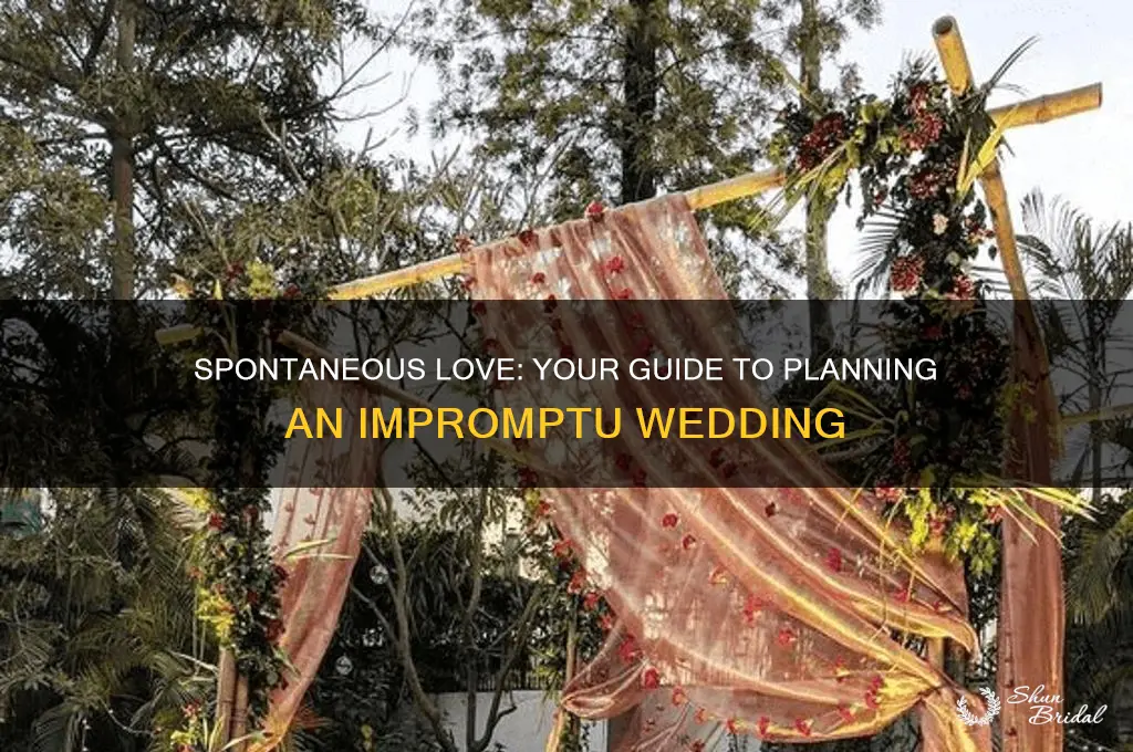 how to have an improptu wedding