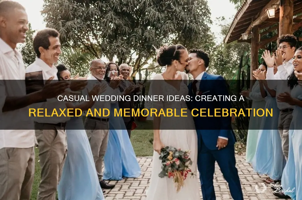 how to have an informal dinner at a wedding