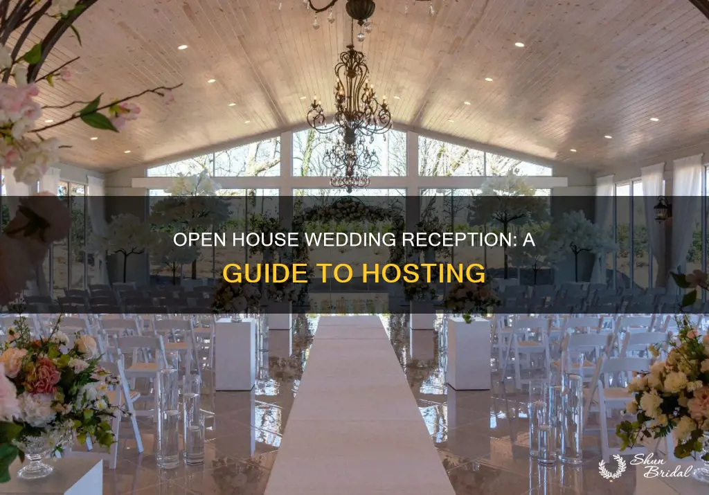 how to have an open house wedding reception