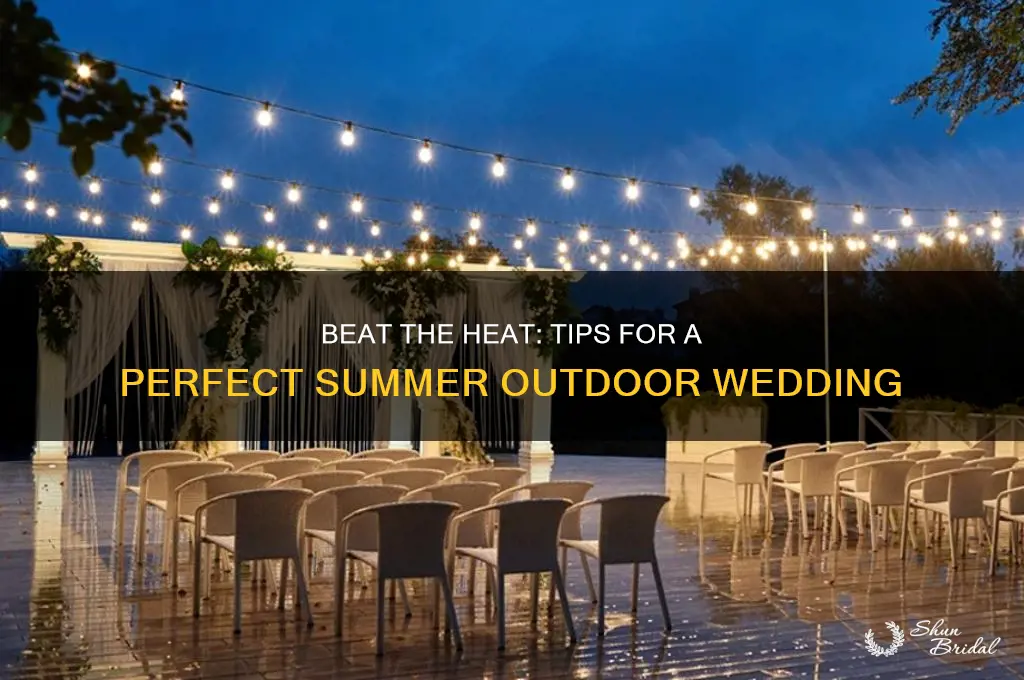 how to have an outdoor wedding when it is hot