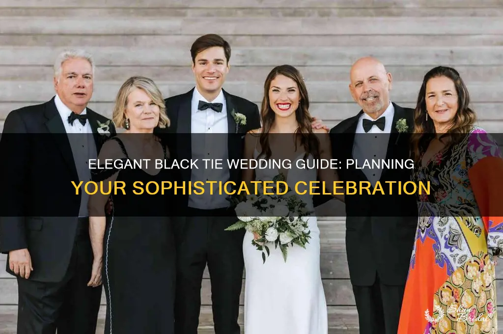 how to have black tie wedding