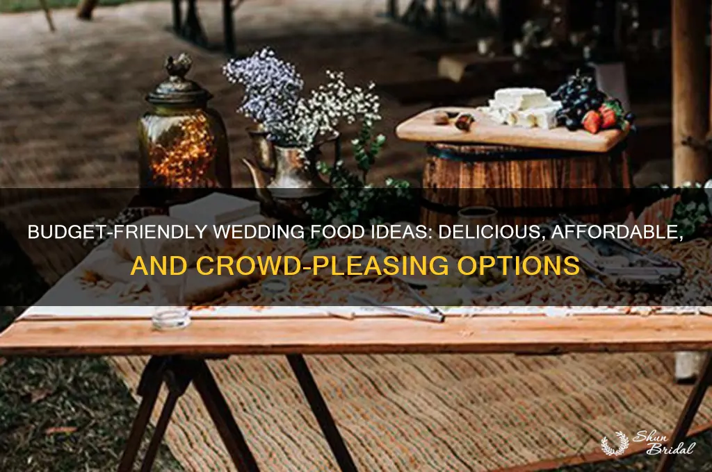 how to have cheap wedding food