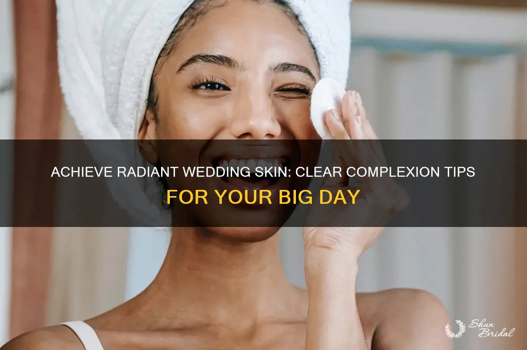 how to have clear skin for wedding