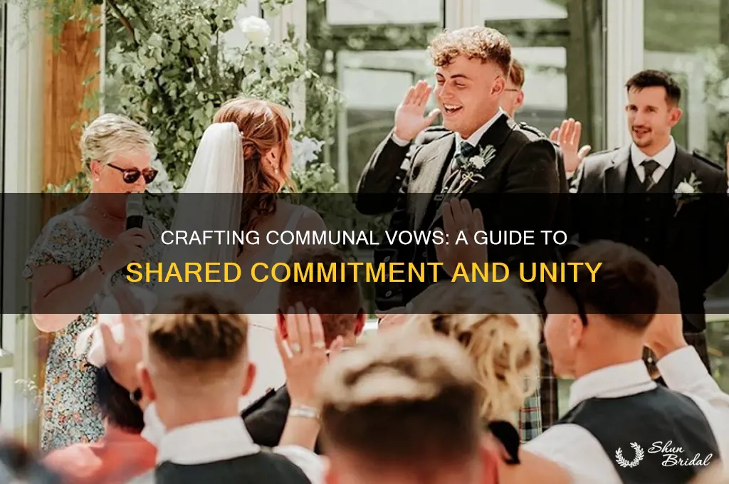 how to have communal vows