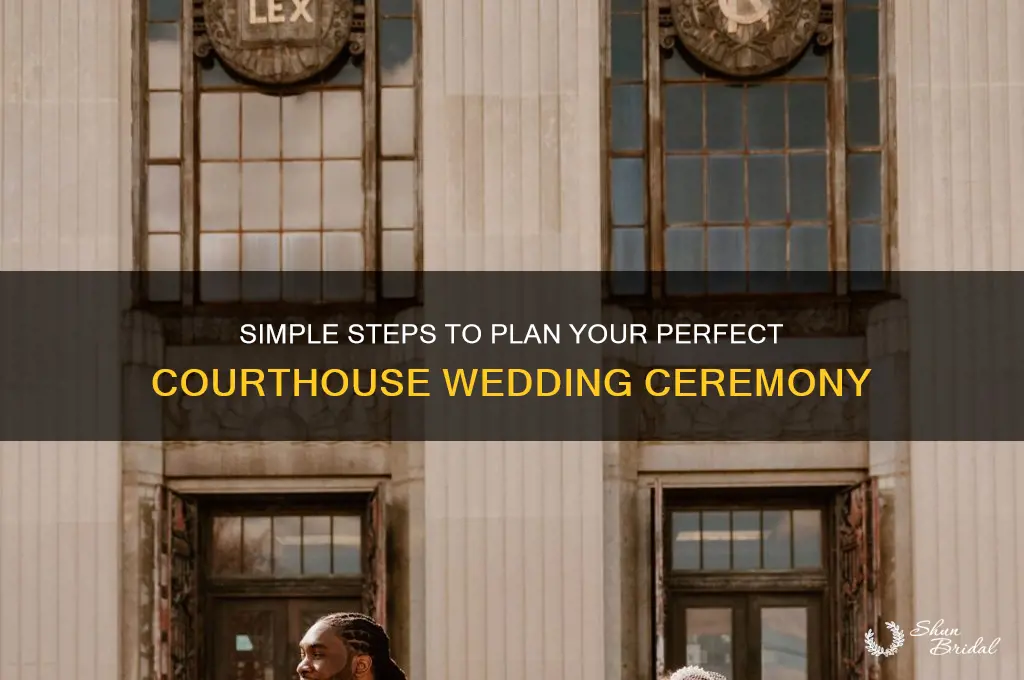 how to have courthouse wedding