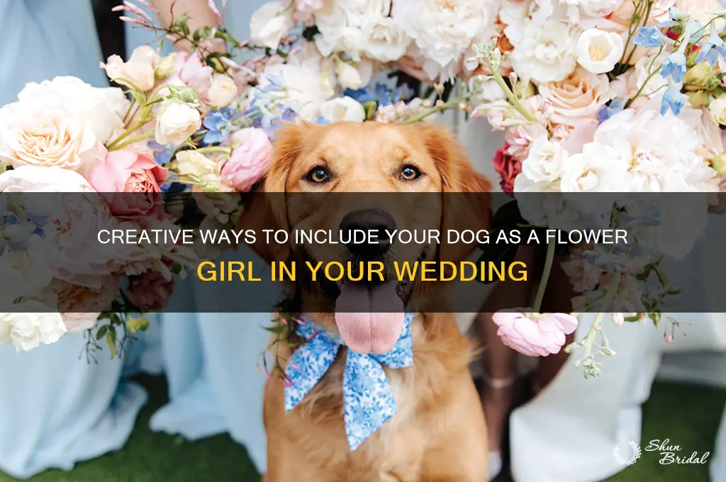 how to have dog as flower girl