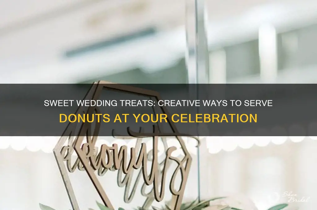 how to have donuts at wedding