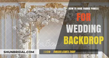Elegant DIY Fabric Panels for Stunning Wedding Backdrops