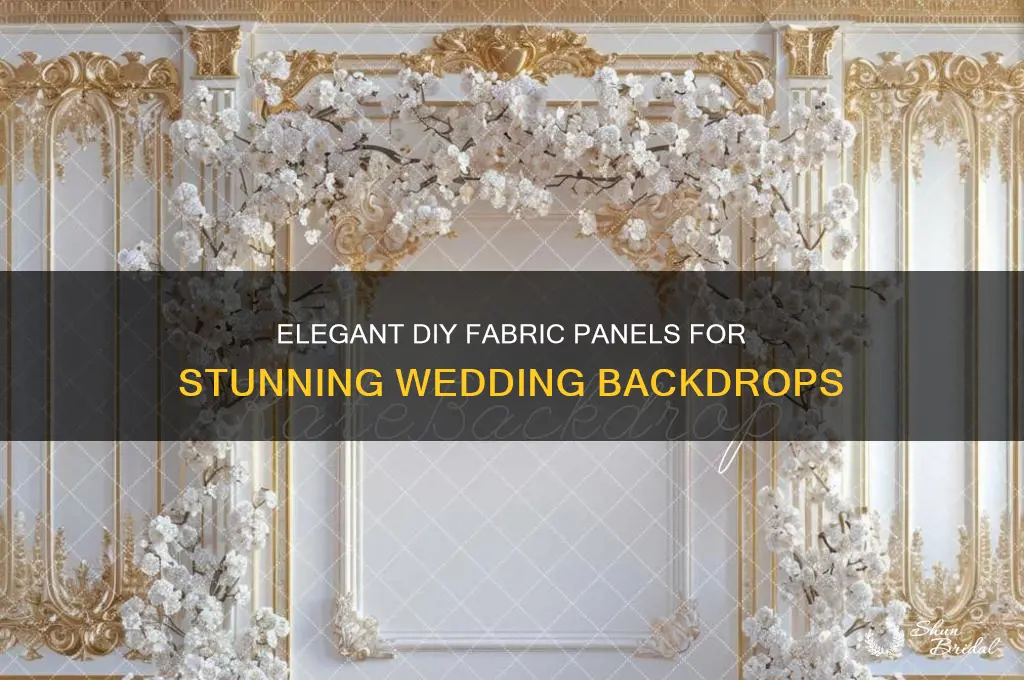how to have fabric panels for wedding backdrop