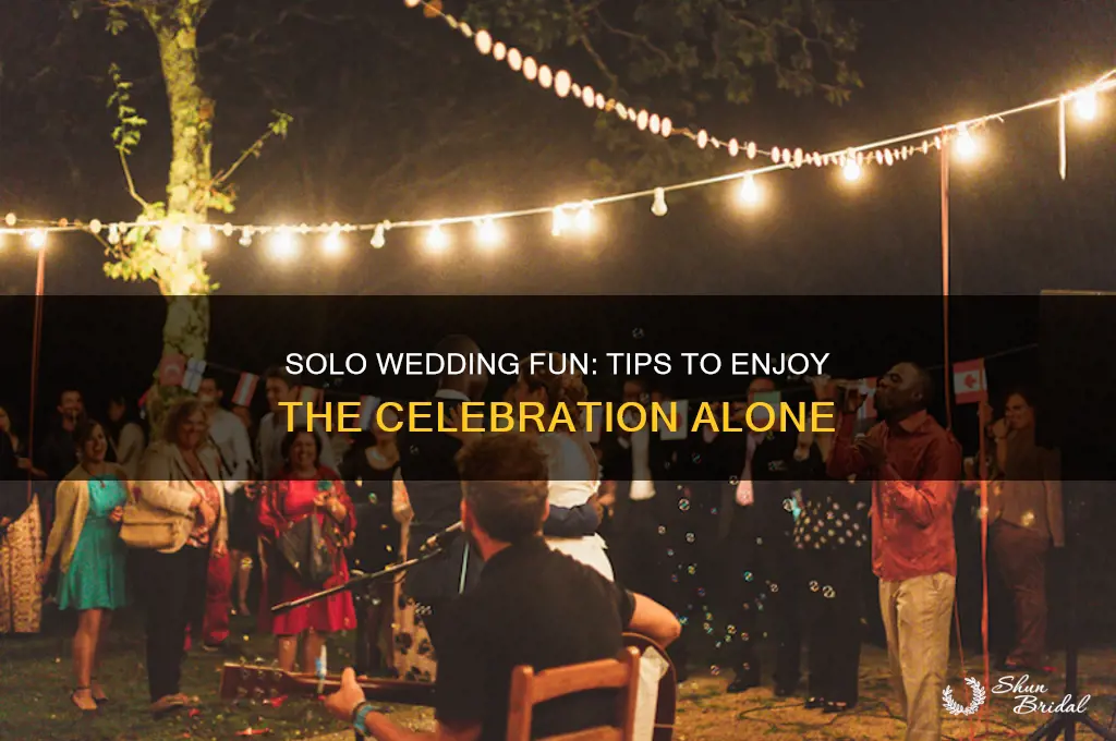 how to have fun at a wedding alone