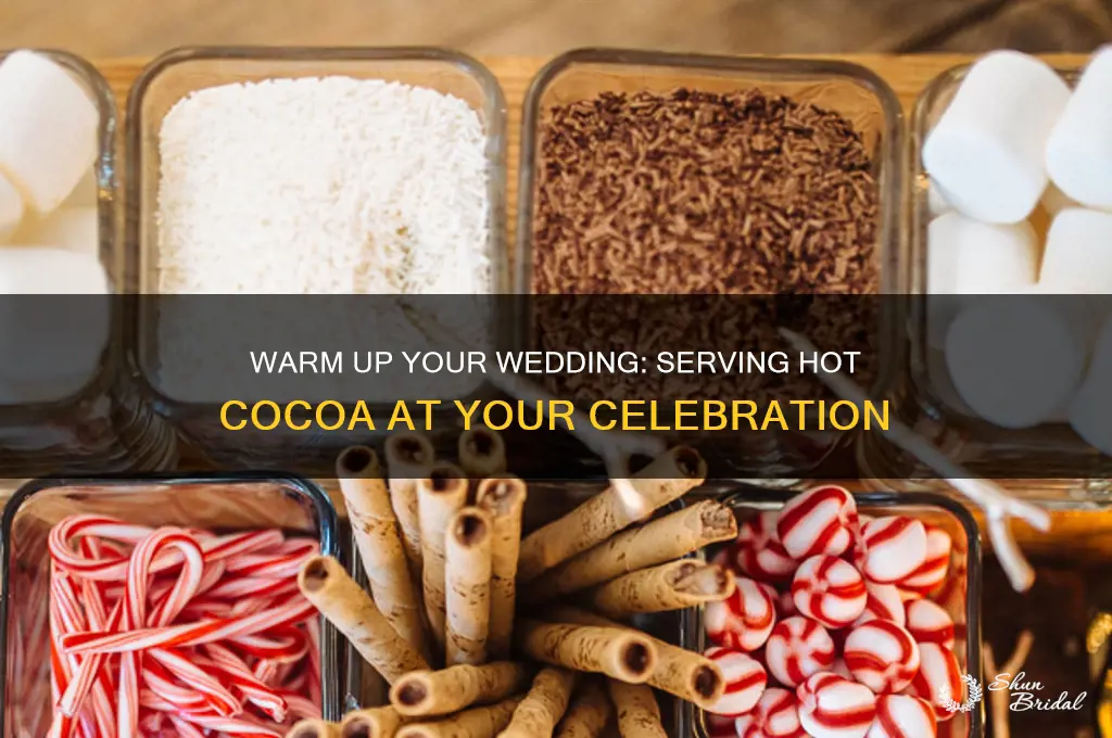 how to have hot cocoa at a wedding