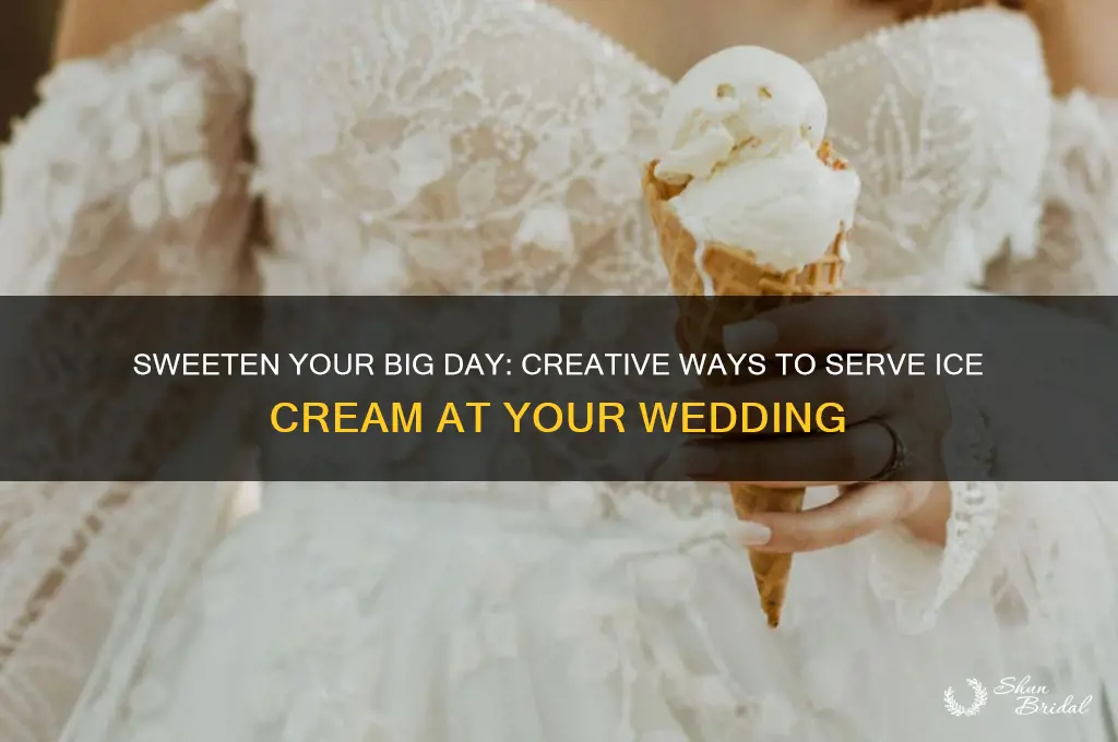 how to have ice cream at your wedding