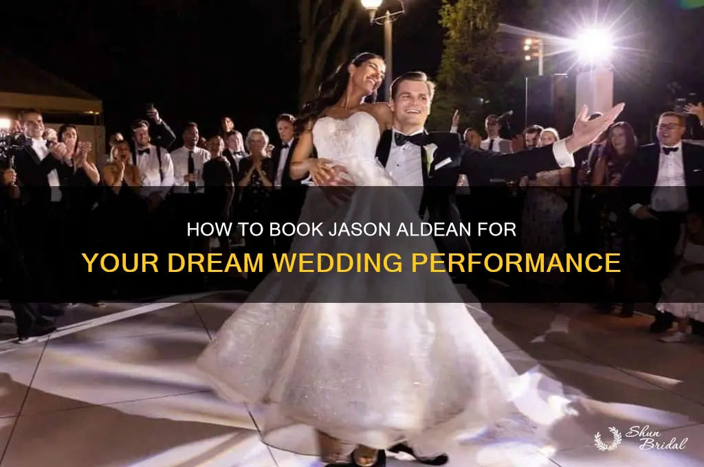 how to have jason aldean to sing at wedding