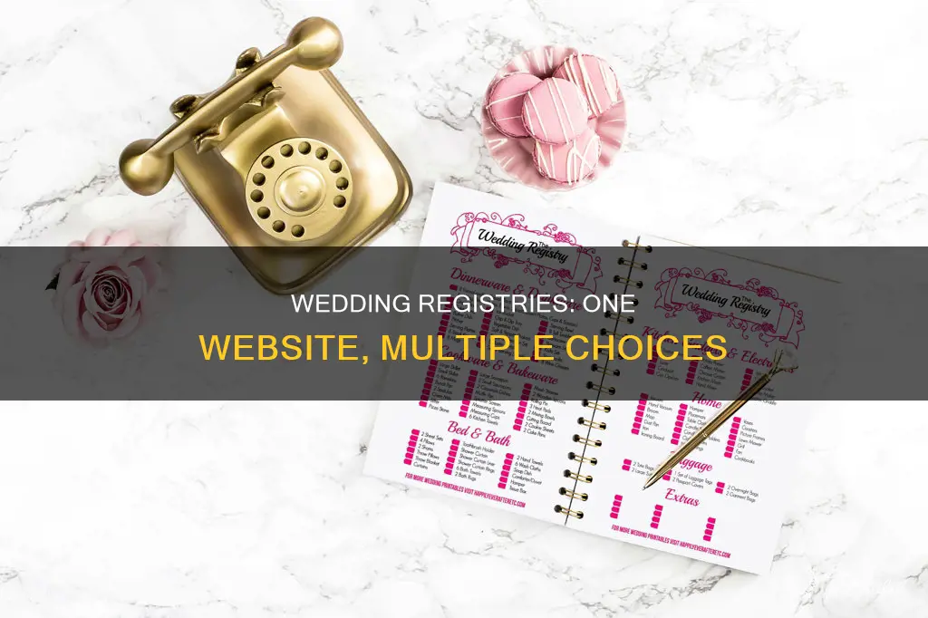 how to have multiple wedding registries on one website