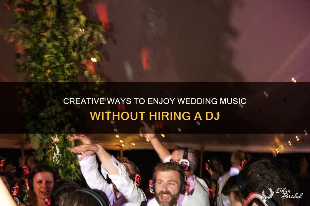 how to have music at a wedding without a dj