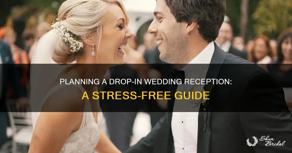 how to have only a drop in wedding reception