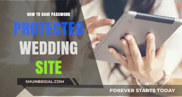 Secure Your Special Day: Creating a Password-Protected Wedding Website