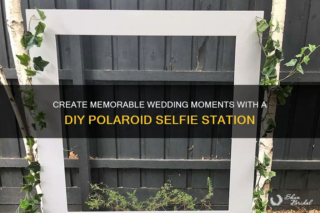 how to have polaroid selfie sationm at wedding